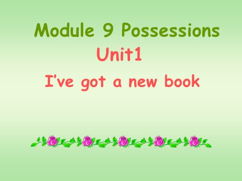 三年级下册英语（外研版三起点）优质课Module9 Unit1 I've got a new bookppt课件第1页
