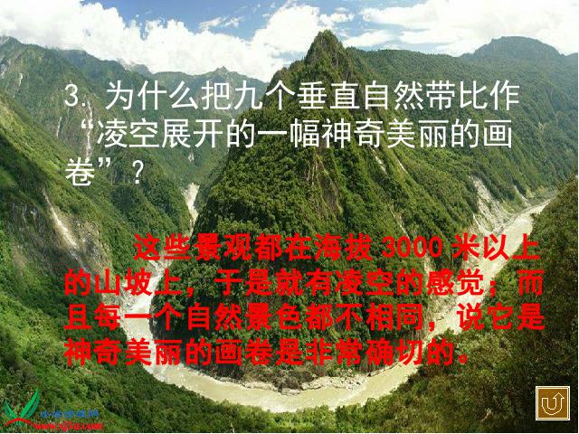 四年级上册语文（人教版）《雅鲁藏布大峡谷》(语文)第9页