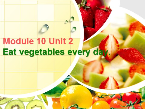 四年级上册英语（外研一起点）Module 10 Unit 2 Eat vegetables every day. 课件 2第1页