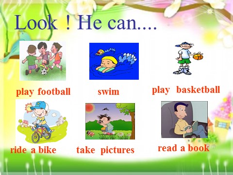 四年级上册英语（外研三起点）M5U2 Can Sam play football？ 第4页
