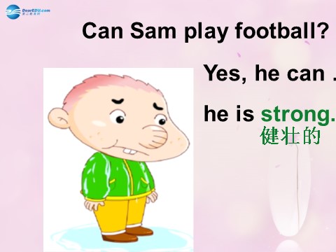 四年级上册英语（外研三起点）Module 5 Unit 2 Can Sam play football课件4 外研版（三起）第6页