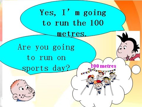 四年级上册英语（外研三起点）Module 9《Unit 1 Are you going to run on Sports Day》ppt课件2第10页
