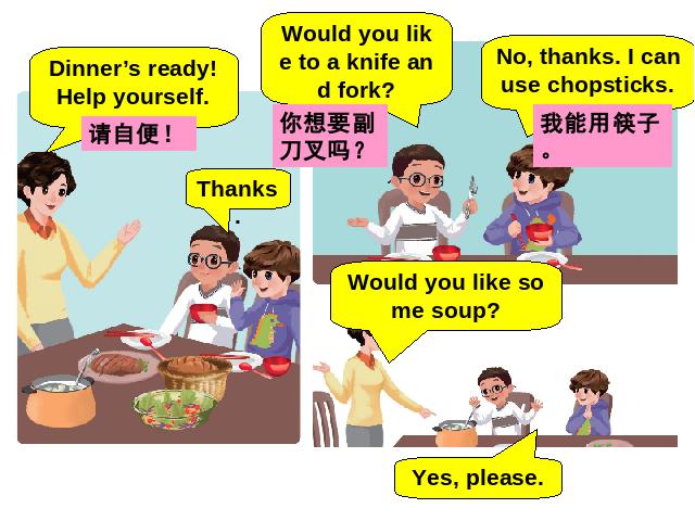 四年级上册英语(PEP版)《Dinner's ready第五课时》PEP英语公开课第4页