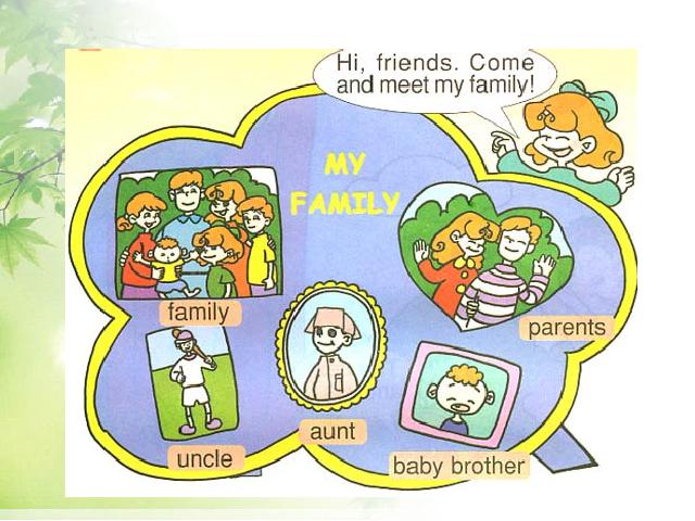四年级上册英语(PEP版)Meet my familyPEP英语公开课第4页