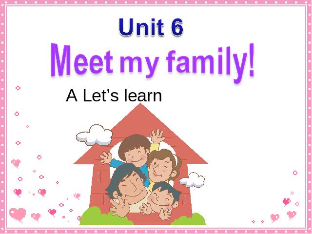 四年级上册英语(PEP版)PEP英语Meet my family精品第1页