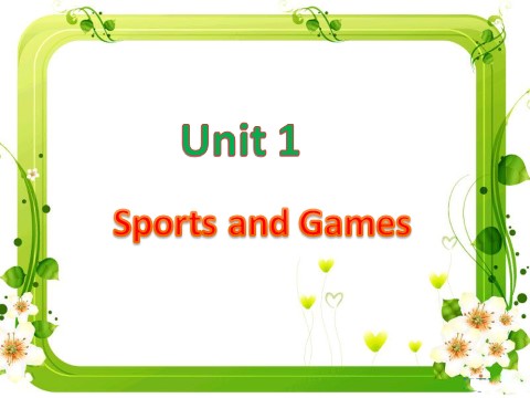 四年级上册英语（SL版）Unit 1 Sports and Games第1页