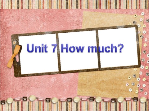 四年级上册英语（译林版）Unit 7 How much 课件 2第1页