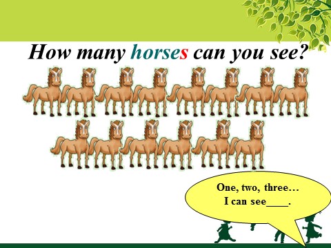 四年级上册英语（科普版）Lesson 9 How many horses can you see 课件第10页