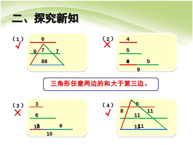 四年级下册数学（人教版）数学《第五单元:三角形三边的关系》第7页