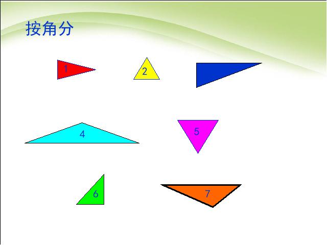 四年级下册数学（人教版）数学精品《三角形的分类》第5页