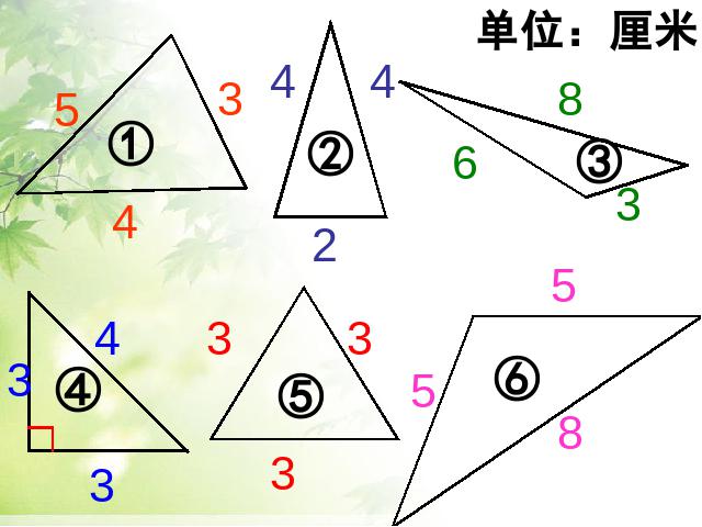 四年级下册数学（人教版）《三角形的分类》(数学)第5页