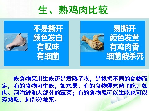 四年级下册科学（教科版）科学“食物”生的食物和熟的食物ppt课件第9页