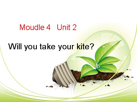四年级下册英语（外研版三起点）英语优质课Module4 Unit1 Will you take your kiteppt课件第1页
