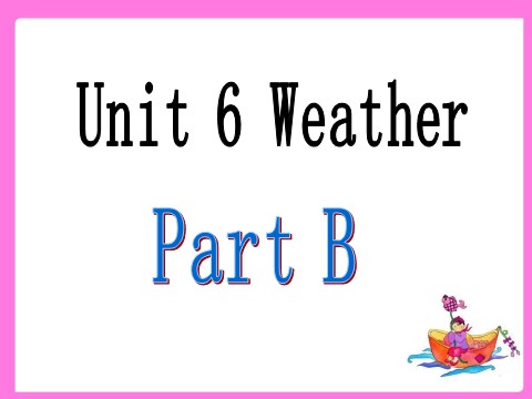 四年级下册英语（闽教版）Unit 6 Weather Part B 课件1第2页