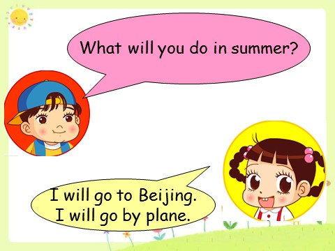 四年级下册英语（闽教版）Unit 8 Summer Vacation Part A--What will you do in summer句型操练第5页