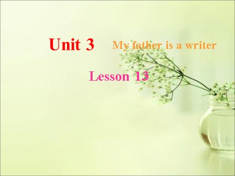 五年级上册英语（精通版） Lesson 13 课件3第1页