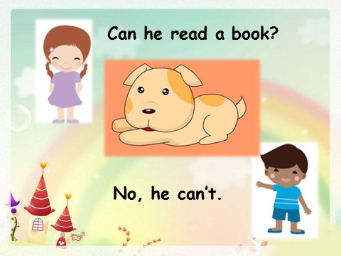 五年级上册英语（外研一起点）Unit 1 His dog can help him第5页