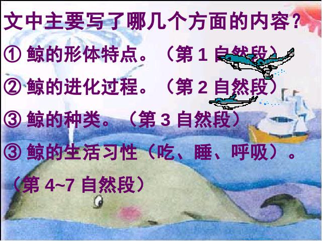 五年级上册语文语文第三组“第9课”《鲸》（）第3页