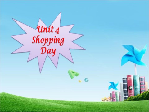 五年级上册英语（SL版）Unit 4 Shopping Day第1页