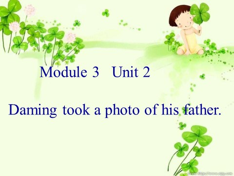 五年级上册英语（外研三起点）M3U2 Daming took a photo of his father.课件第1页