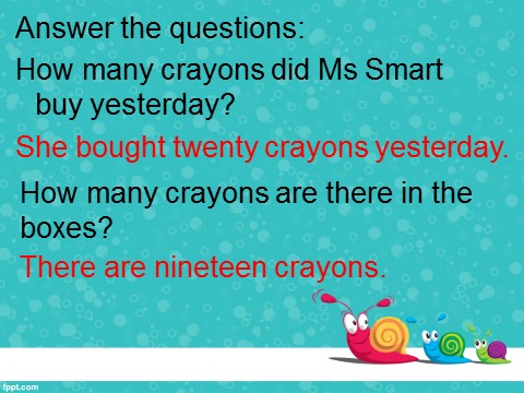 五年级上册英语（外研三起点）M5U1 There are only nineteen crayons.课件第6页