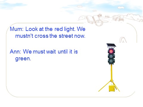 五年级上册英语（科普版）Lesson 2 We mustn't cross the street now-情态动词must第5页
