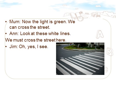 五年级上册英语（科普版）Lesson 2 We mustn't cross the street now-情态动词must第6页