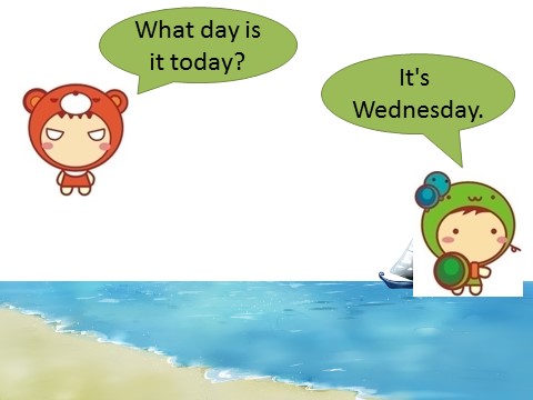 五年级上册英语（科普版）Lesson 8 What day is it today—What day is it today 及 What classes do you have...句型操练第7页