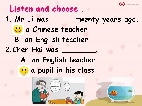 五年级下册英语（外研版三起点）Module2 Unit2 Mr Li was a teacherppt课件第8页