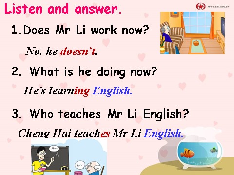五年级下册英语（外研版三起点）Module2 Unit2 Mr Li was a teacherppt课件第9页