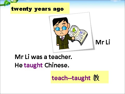 五年级下册英语（外研版三起点）外研版英语教研课Module2 Mr Li was a teacherppt课件第7页