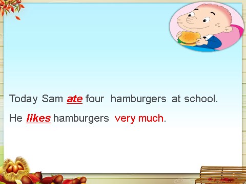 五年级下册英语（外研版三起点）研版英语教研课Sam ate four hamburgersppt课件第8页