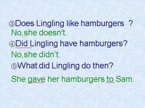 五年级下册英语（外研版三起点）Unit2 Sam ate four hamburgersppt课件第8页