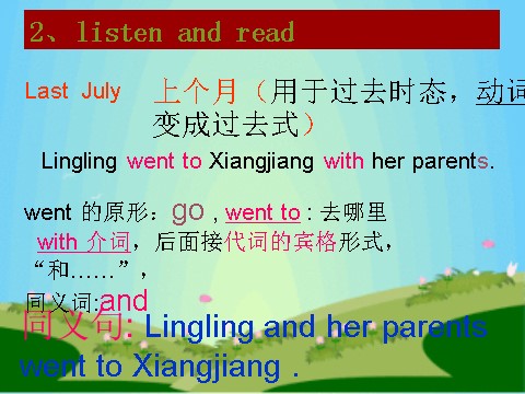 五年级下册英语（外研版三起点）Module6 Unit2 She visited the Tianchi Lake课件ppt第5页