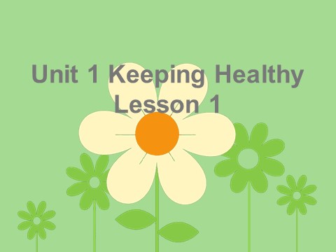 五年级下册英语(SL版)Unit 1 Keeping Healthy Lesson 1 课件 2第1页