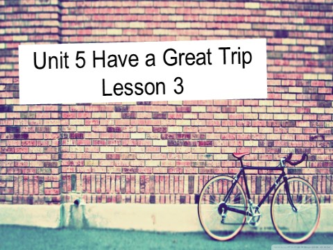 五年级下册英语(SL版)Unit 5 Have a Great Trip Lesson 3 课件 1第1页