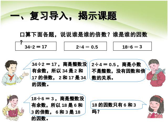 五年级下册数学（人教版）数学公开课《第二单元:因数与倍数》课件ppt第2页