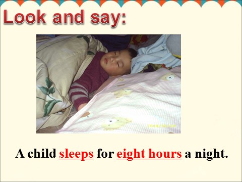 六年级上册英语（外研一起点）Unit 2 A child sleeps for ten hours a night第2页