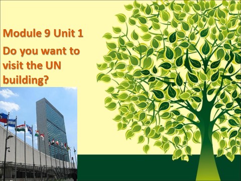 六年级上册英语（外研一起点）Module 9 Unit 1 Do you want to visit the UN building 课件第1页