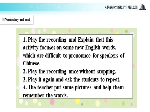 六年级上册英语（SL版）【教学课件】Unit 6 Lesson 2 （人教版)第6页