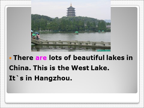 六年级上册英语（外研三起点）M2U2 There are lots of beautiful lakes in China.课件第7页