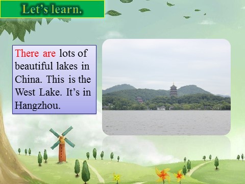 六年级上册英语（外研三起点）Module 2 Unit 2 There are lots of beautiful lake in China第8页
