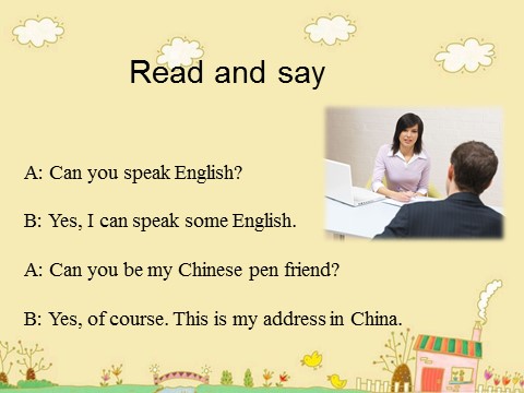 六年级上册英语（外研三起点）Module 5 Unit 1 Can you be my Chinese pen friend. 课件第7页