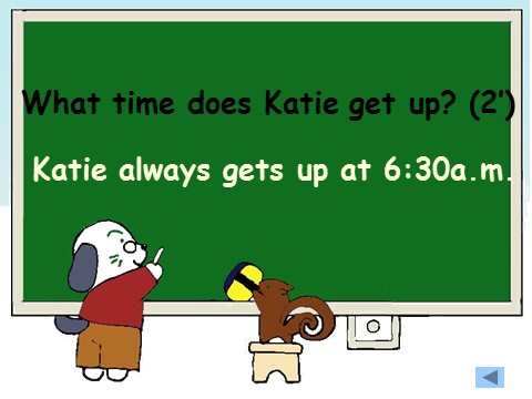 六年级上册英语（湘少版）Unit 2 Katie always gets up early课件2第10页