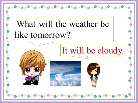 六年级上册英语（科普版）Lesson 3 It will be sunny this Sunday-- What will the weather be like tomorrow 句型操练第4页