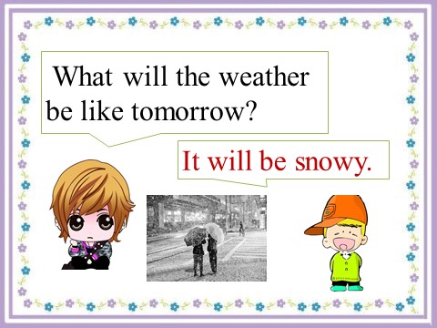 六年级上册英语（科普版）Lesson 3 It will be sunny this Sunday-- What will the weather be like tomorrow 句型操练第7页