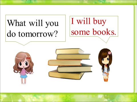 六年级上册英语（科普版）Lesson 4 What kind of books will you buy--What will you do tomorrow 句型操练第10页
