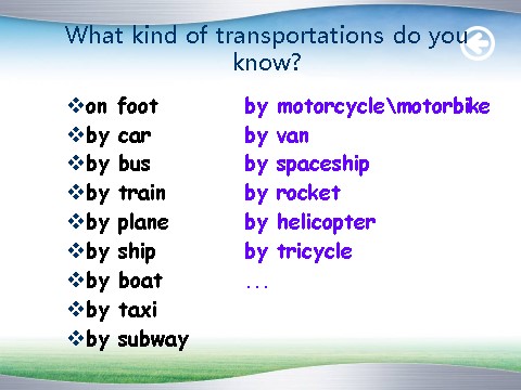 六年级上册英语(PEP版)Unit2 Ways to go to school第一课时第2页