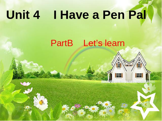 六年级上册英语(PEP版)PEP英语I have a pen pal精品第1页