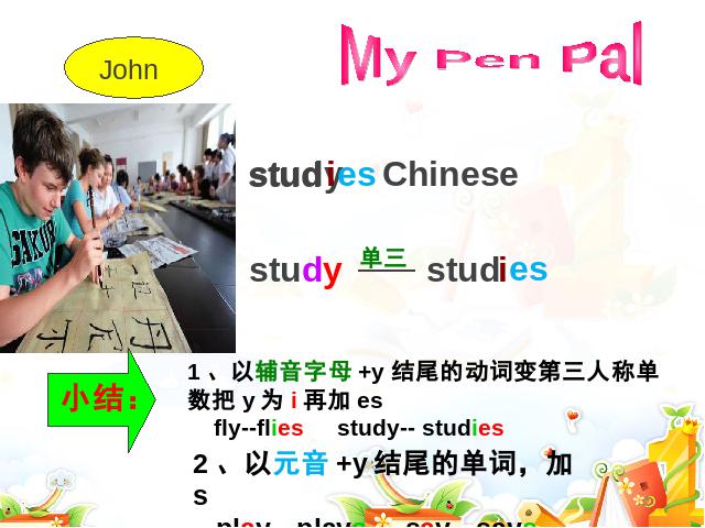 六年级上册英语(PEP版)I have a pen pal第六课时PEP英语公开课第7页